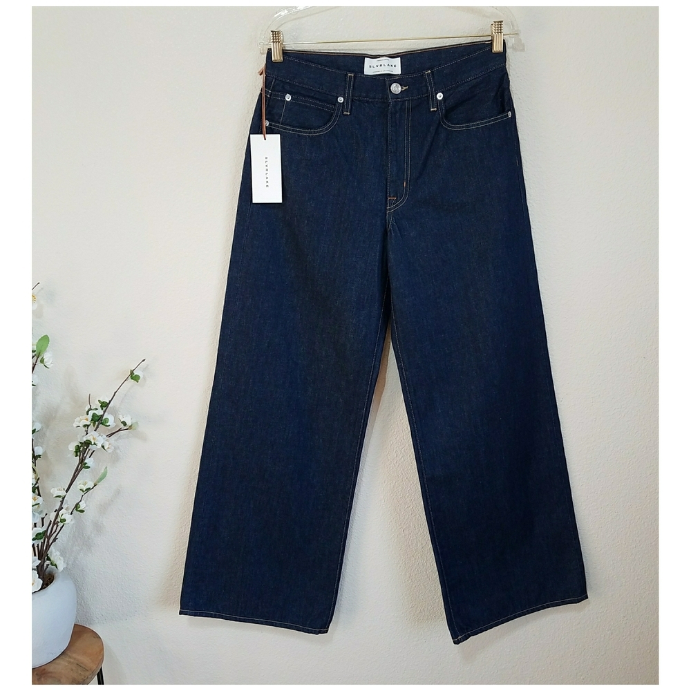 SLVRLAKE Selena High-Rise Wide-Leg Jeans - Picture 2 of 13